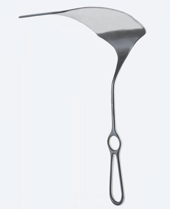 Ретрактори (ранорозширювачі), абдомінальні, "Vollmar", вигнуті, розмір леза 165 x 110 мм, довжина 280 мм. Бренд - Asanus Medizintechnik Gmb, Німеччина